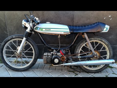 puch moped cafe racer