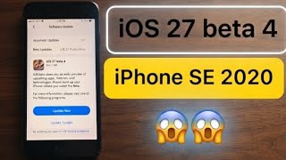 iOS 27 beta 4 update iPhone SE 2020 #vairal video 