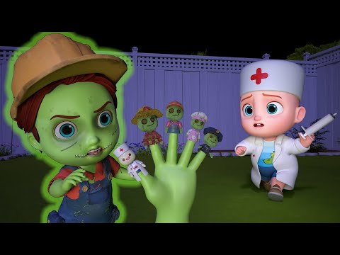 Zombie Is Coming Song | Zombie Finger Family | GoBooBoo Nursery Rhymes & Kids Songs