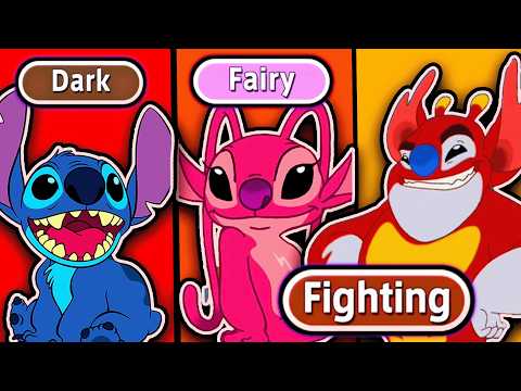 What if EVERY Lilo & Stitch Experiment had Pokemon Types [OVER 100!!!]