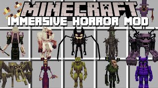 Minecraft IMMERSIVE HORROR / SCARY MOBS MOD! (Minecraft Mods)