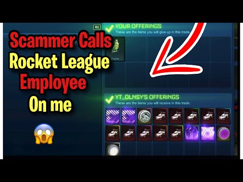 Scammer Calls Rocket League Employee on me! (Scammer Gets Scammed) Rocket League
