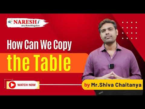 Learn to Copy Tables in Oracle | Oracle SQL Tutorial | NareshIT #oraclesql