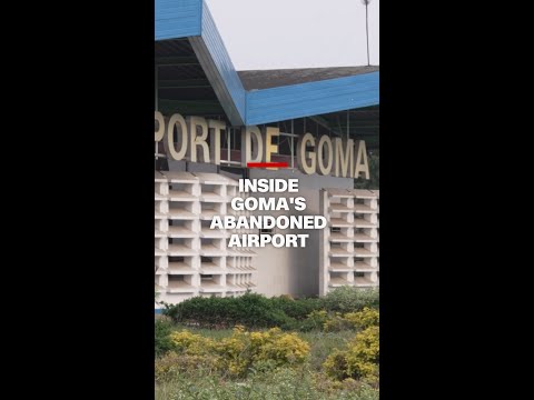 Inside Goma's abandoned airport
