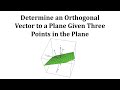 Understanding Vectors and Planes