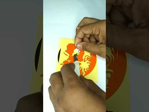 how to make angry hanuman sticer