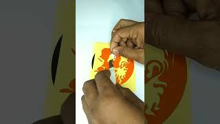 how to make angry hanuman sticer
