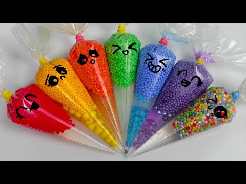 Making Slime with Piping Bags! Most Satisfying Slime Video★ASMR★#ASMR #PipingBags