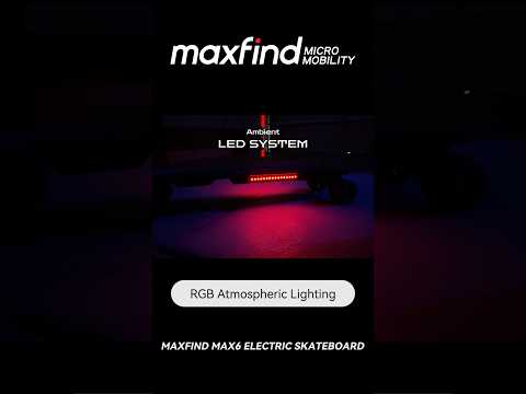 Ride into the night with the Maxfind MAX6! Sleek design, RGB lights for unforgettable rides#shorts