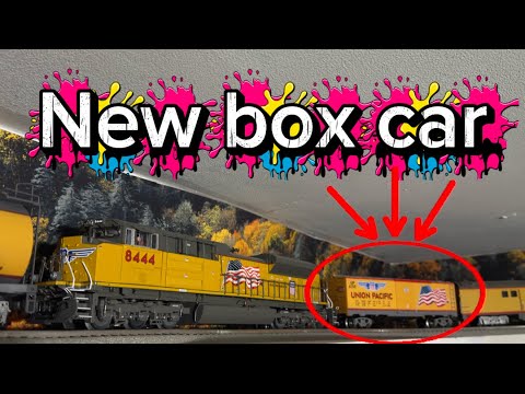 Big Boy Excursion in O scale gets custom box car #modelrailroad #modelrailway #modeltrains #trains