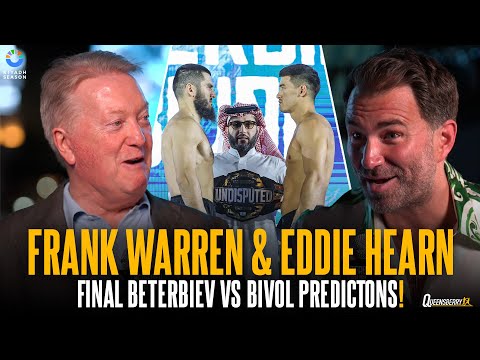 “I’ve been hiding all day” 😅 | Frank Warren & Eddie Hearn give final Beterbiev vs Bivol predictions