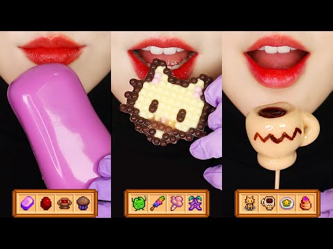 6MINUTES STARDEW VALLEY FOOD ASMR COMPILATION ! EATING SOUND ASMR 🐓
