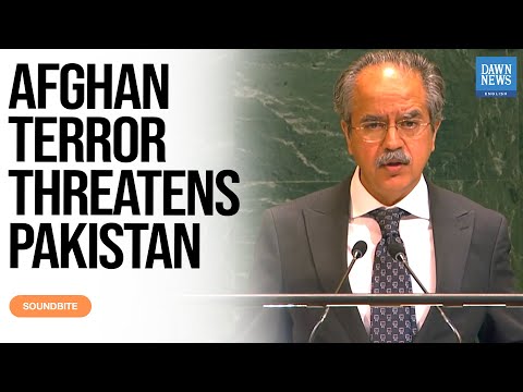 YouTube video thumbnail: Pakistan Urges UN to Tackle Afghan Terror Threats, Humanitarian Crisis, and Frozen Assets Issue