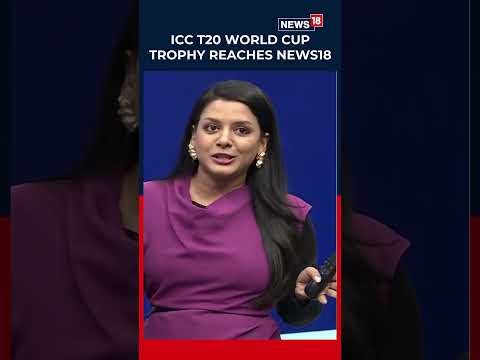 ICC T20 World Cup Trophy Welcomed at CNN-News18 with Rohit Sharma’s Iconic Robo Walk | N18S