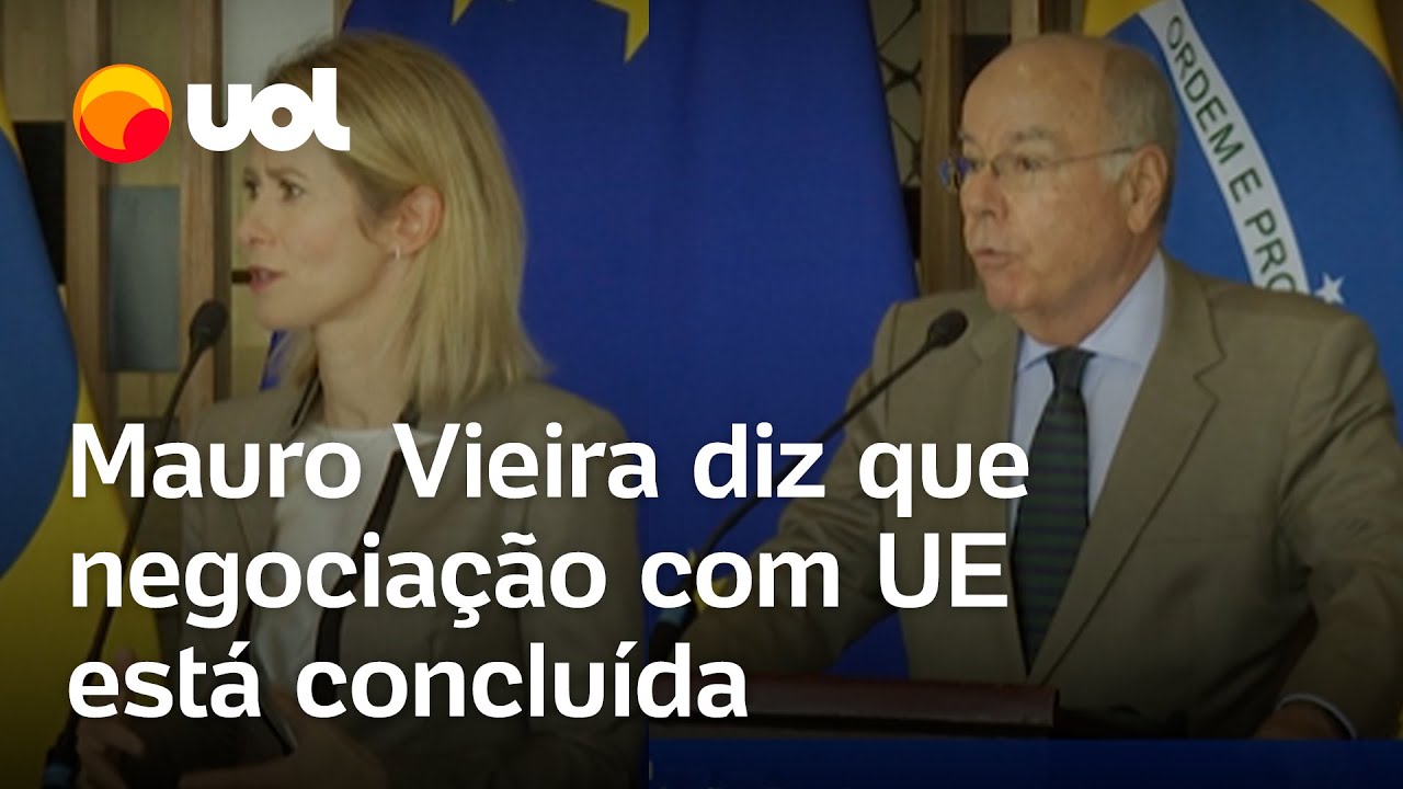 Mauro Vieira diz que negociação sobre acordodo  Mercosul com a UE ‘está concluída’