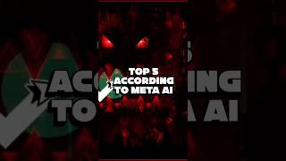 TOP 5 ACCORDING TO META IA #geometrydash #top5 #metaai
