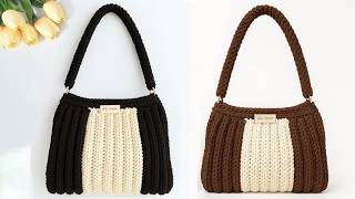 Bolsa de Crochê Lindíssima e MUITO FÁCIL | Passo a Passo da Bolsa Zena