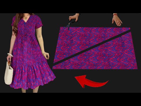 ⚘️Amazing Sewing Idea Dresses ❣️All Size 💃Sew This In 10 Minute ✨Summer Trends Dresses So Easy Style