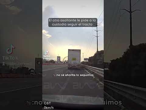 ⚫?Momento exacto de robo a camión en México-Puebla