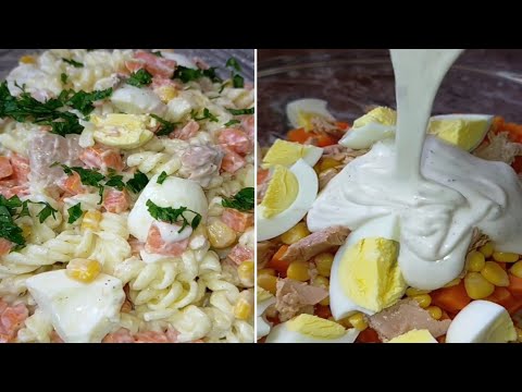 سلطة صيفية 🥗 مشبعة و لذييذة ضروري تجربوها 😋