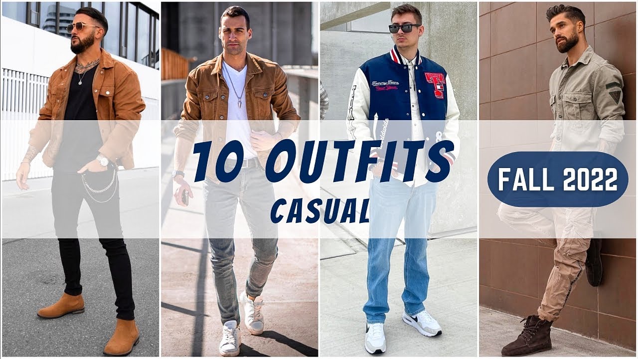 10 Latest Fall Casual Outfit Ideas For Men 2022 | Men’s Fashion | Fall 2022￼