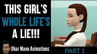 Girl Finds Out That Her WHOLE LIFE'S A LIE! - Part 1 | Dhar Mann Animations