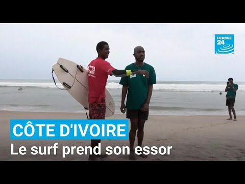 En Côte d’Ivoire, le surf prend doucement son essor • FRANCE 24