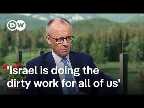 YouTube video thumbnail: German Chancellor Merz Praises Israel's Strikes on Iran