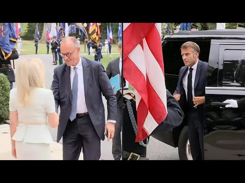 Germany's Merz and France's Macron arrive at White House ahead of Trump talks | AFP