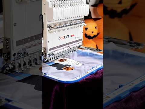 Stitching My Halloween Cape👻| Immersive Embroidery ASMR #shorts