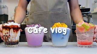 🍡토요일이고 커피타임이에요🤗지치고 힘들 땐 음료 ASMR로 힐링해요/카페브이로그/Cafe Vlog/ASMR/Tasty Coffee