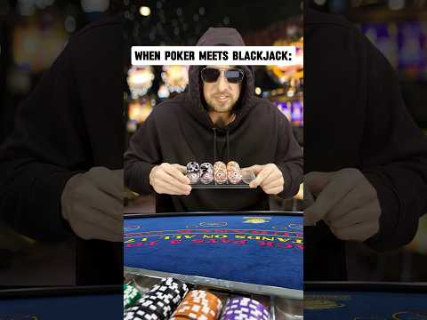 Poker Players at the Blackjack Table 🤣 #casino #blackjack #poker #gambling #comedy #skit #betting