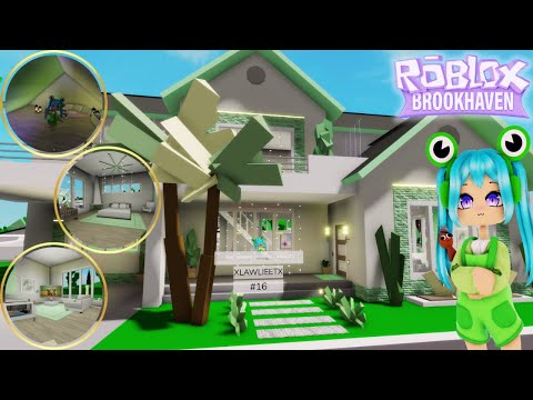 ¡NUEVA CASA VERDE Y HABITACIÓN SECRETA PARA PIJAMADAS! - BROOKHAVEN
