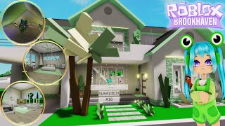 ¡NUEVA CASA VERDE Y HABITACIÓN SECRETA PARA PIJAMADAS! - BROOKHAVEN