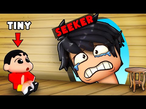 Extreme TINY Hide and Seek Challenge in ROBLOX !!