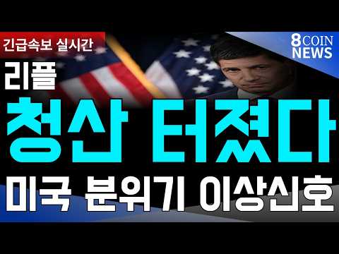 [8코인뉴스] 리플 ㅣ청산량 터졌다ㅣ 미국 현지 분위기 이상 신호ㅣ10일간 중요일정 필수체크ㅣ #리플 #XRP #비트코인 #<strong>스텔라</strong> #헤데라 #월드코인