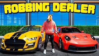 Robbing An Entire Dealership In GTA 5 RP
