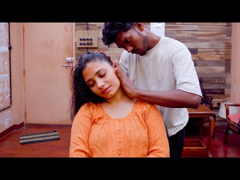 Beautiful Indian Lady Gets Hypnotic Head Massage | ASMR Relaxation