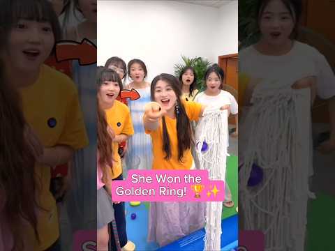 Gold Ring Challenge๐ฅ๐คฏ ~ mini wood toy | woodworking art skills / hand crafts #shorts