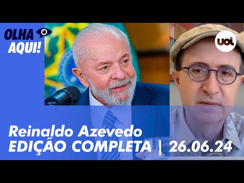 Reinaldo Azevedo analisa entrevista de Lula para o UOL: Milei, Juscelino, maconha e STF + ao vivo