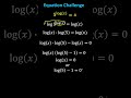 Understanding Logarithmic Equations