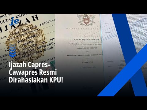 Ijazah Capres-Cawapres Tak Lagi Bisa Diakses Publik