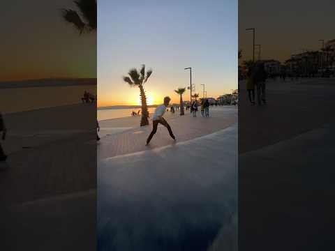 شوفو الفن والسرعة بالسكيت 😍🔥ع ساحل بأسطنبول 📸