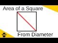 Understanding the Area of a Square with a Given Diagonal