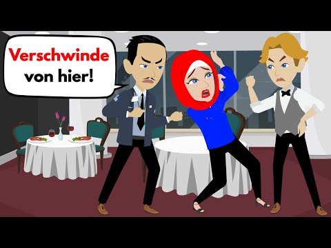 Frau im Hijab wird in Restaurant gemobbt | Deutsch lernen