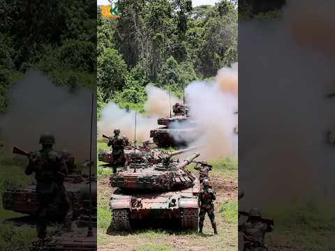 Indian Army Tank Firing in Jungle | Realistic War Scene | Powerful Indian Army Action 🇮🇳🔥#army