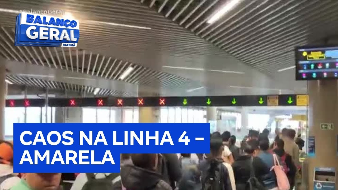 Linha 4 – Amarela no metrô de São Paulo segue sem prazo para normalização após trem descarrilar