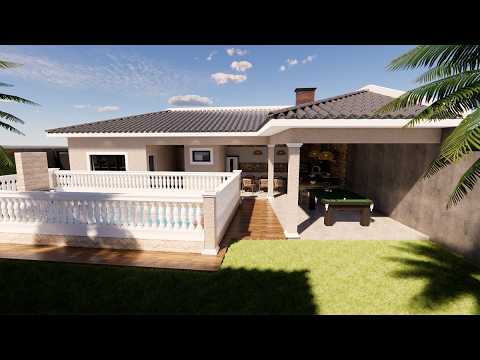 CASA PEQUENA E MODERNA | 3 QUARTOS | CASA DE CAMPO TRADICIONAL | PLANTA BAIXA!!