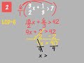 Solving Equations Involving Fractions and Decimals