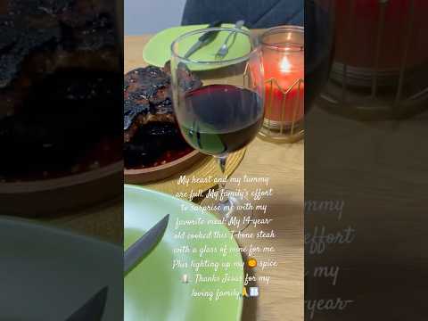 My #family #surprisegift #sweet  when I got #home from #work 🎃🕯️🙏🍷🥩